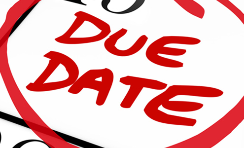 due date clipart